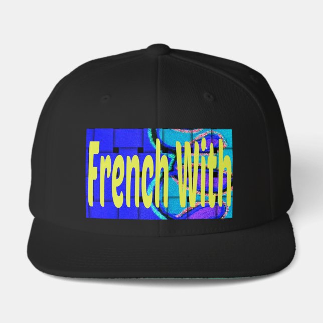 The Sophisticated Silhouette | French Blue Woven  Visor (Front)