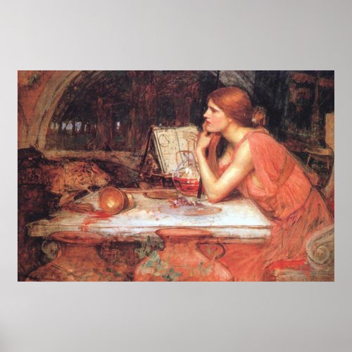 The Sorceress by John William Waterhouse _ 1913 Poster