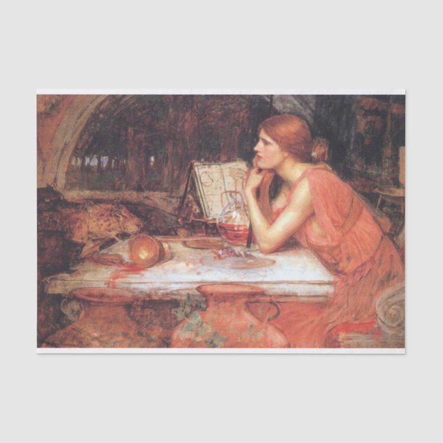 The Sorceress by John William Waterhouse - 1913 Tissue Paper (Front)