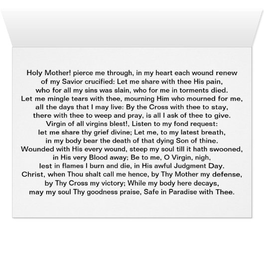 THE SORROWS OF MARY (Inside Horizontal (Bottom))