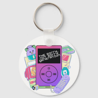 The Sorry Not Sorry Generation Logo Keychain