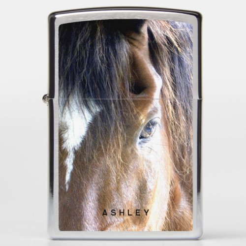 The Soul  Equine Horse Photography Personalized Zippo Lighter
