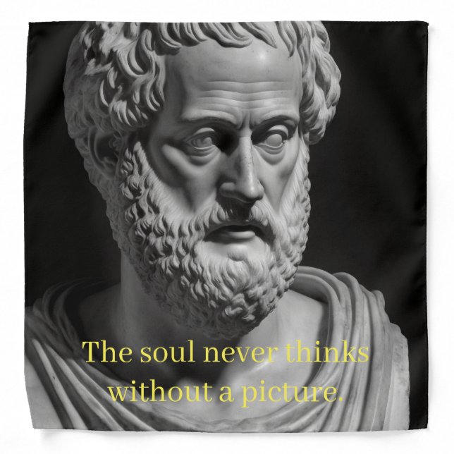 The soul never thinks without a picture bandana (Front)