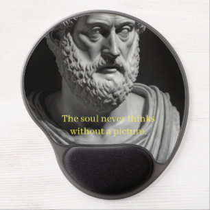 The soul never thinks without a picture gel mouse pad
