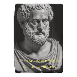 The soul never thinks without a picture iPad pro cover