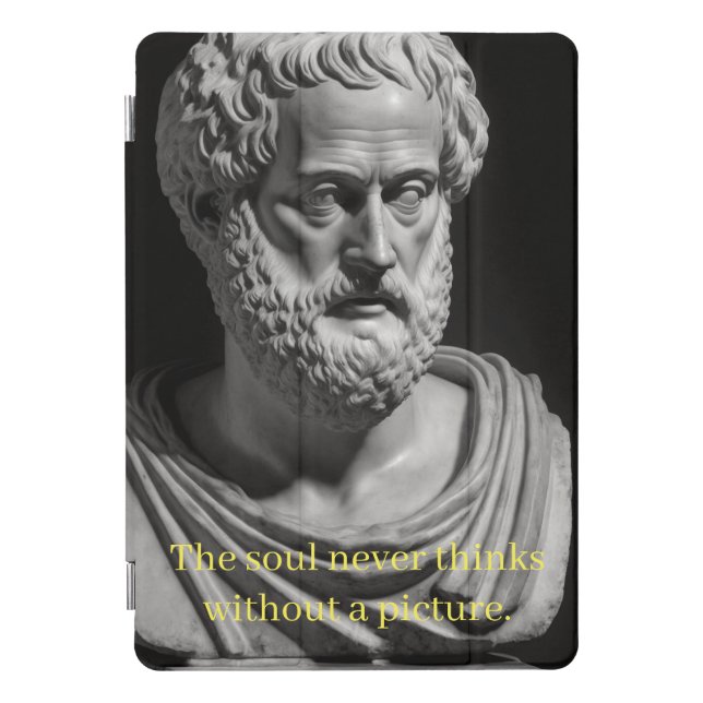 The soul never thinks without a picture iPad pro cover (Front)