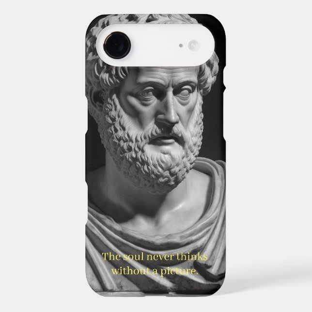 The soul never thinks without a picture iphone case (Back)