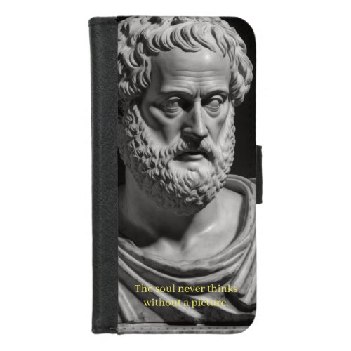 The soul never thinks without a picture iPhone 87 wallet case