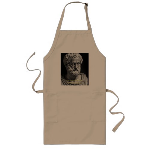 The soul never thinks without a picture long apron