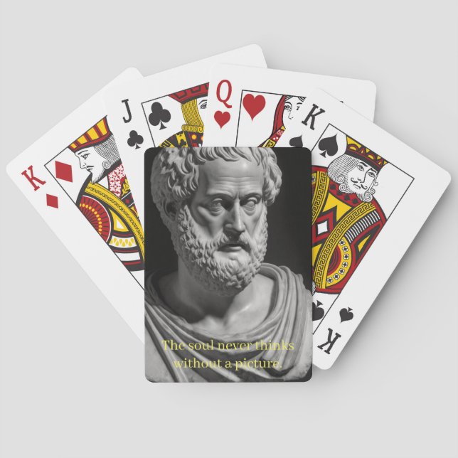 The Soul never thinks without a picture Poker Cards (Back)