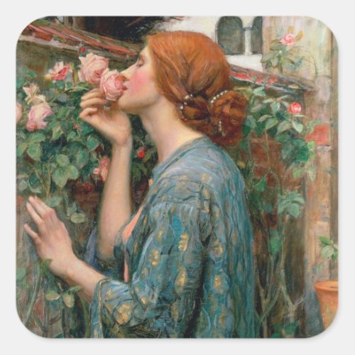 The Soul of the Rose 1908 Square Sticker