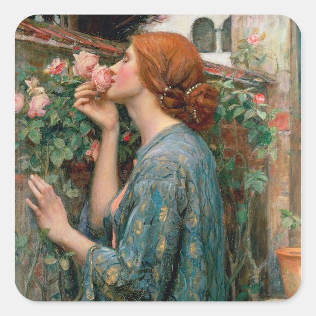 The Soul of the Rose, 1908 Square Sticker (Front)