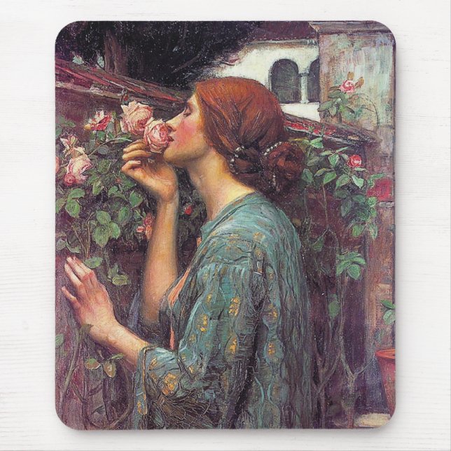 The Soul of The Rose by John W. Waterhouse Mouse Pad (Front)