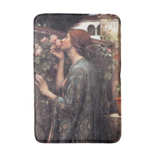 The Soul of the Rose by John William Waterhouse Bath Mat