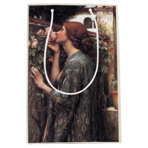 The Soul of the Rose by John William Waterhouse Medium Gift Bag
