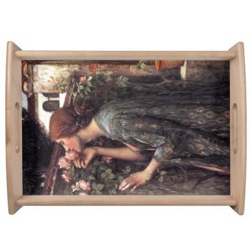 The Soul of the Rose by John William Waterhouse Serving Tray