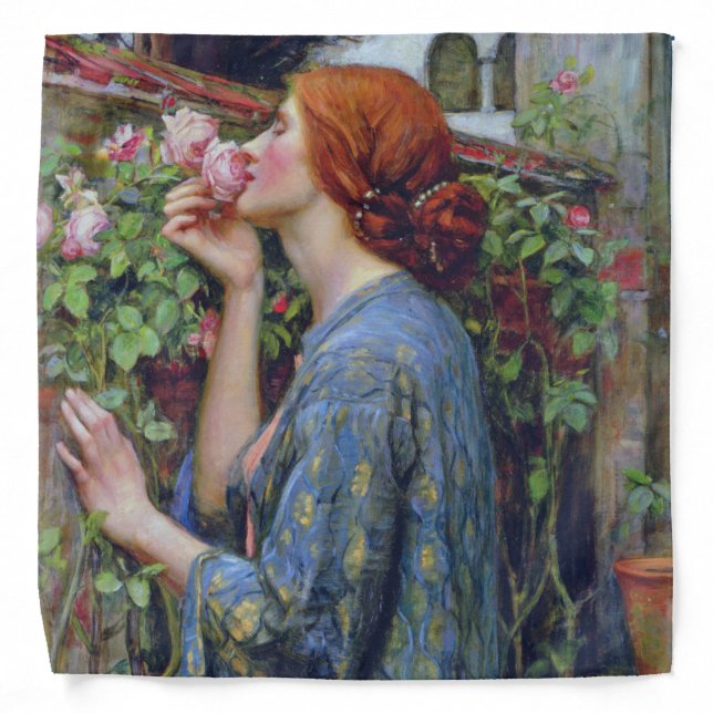 The Soul of the Rose, John William Waterhouse Bandana (Front)