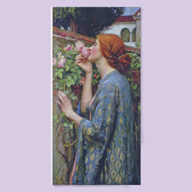 The Soul of the Rose, John William Waterhouse Bath Towel (Bath Towel)