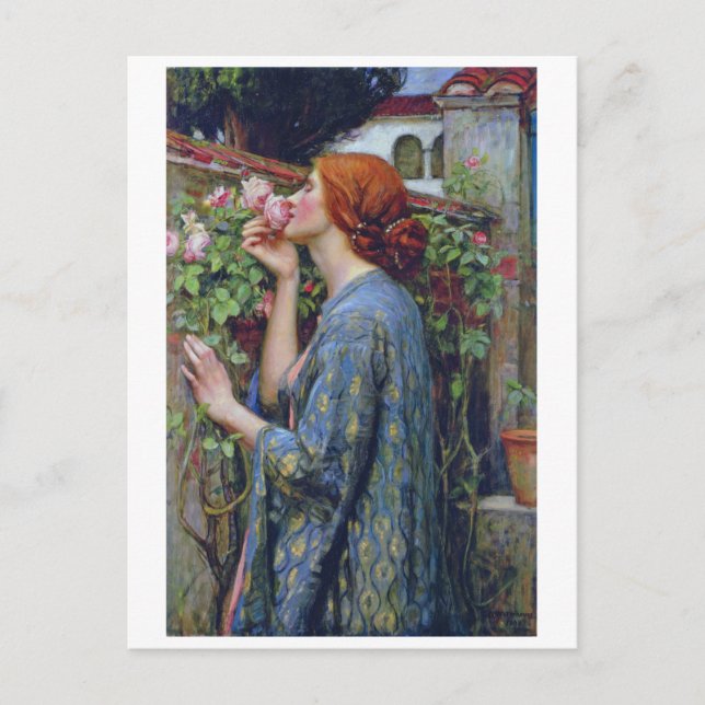 The Soul of the Rose, John William Waterhouse Postcard (Front)