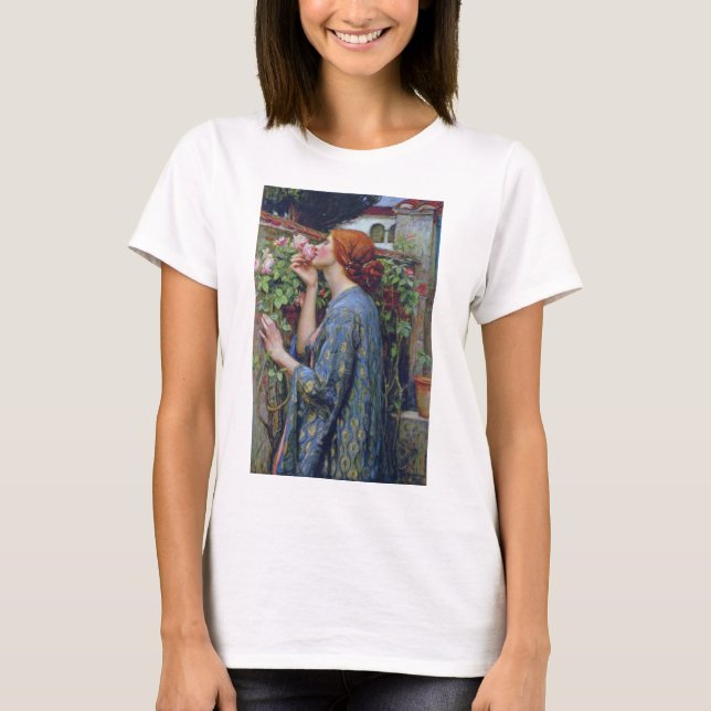 The Soul of the Rose, John William Waterhouse T-Shirt (Front)
