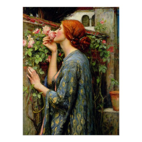 The Soul of the Rose Waterhouse Painting Poster