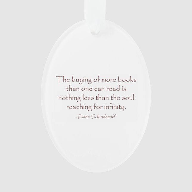 The Soul Reaching for Infinity Ornament (Front)