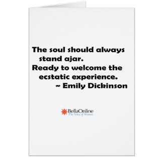 The soul should always stand ajar cards