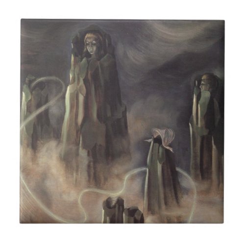 The Souls of the Mountain by Remedios Varo Ceramic Tile