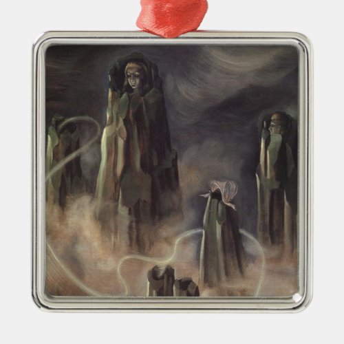 The Souls of the Mountain by Remedios Varo Metal Ornament