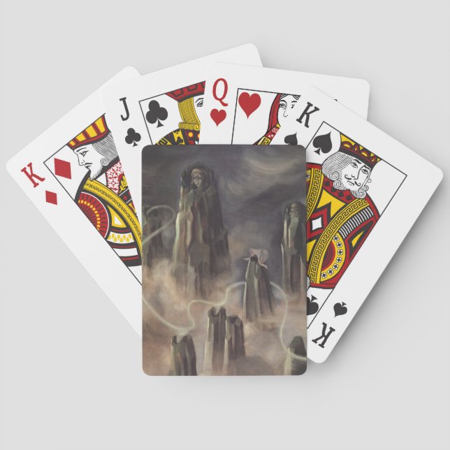 The Souls of the Mountain (by Remedios Varo) Poker Cards (Back)