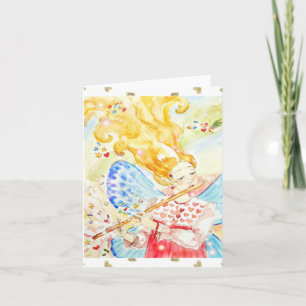 The sound of fairy music - Greeting Card