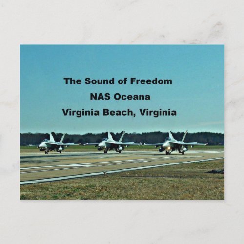 The Sound of Freedom NAS Oceana Postcard