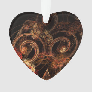 The Sound of Music Abstract Art Acrylic Heart Ornament