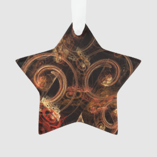 The Sound of Music Abstract Art Acrylic Star Ornament