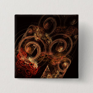 The Sound of Music Abstract Art Button (square)