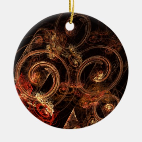 The Sound of Music Abstract Art Circle Ornament