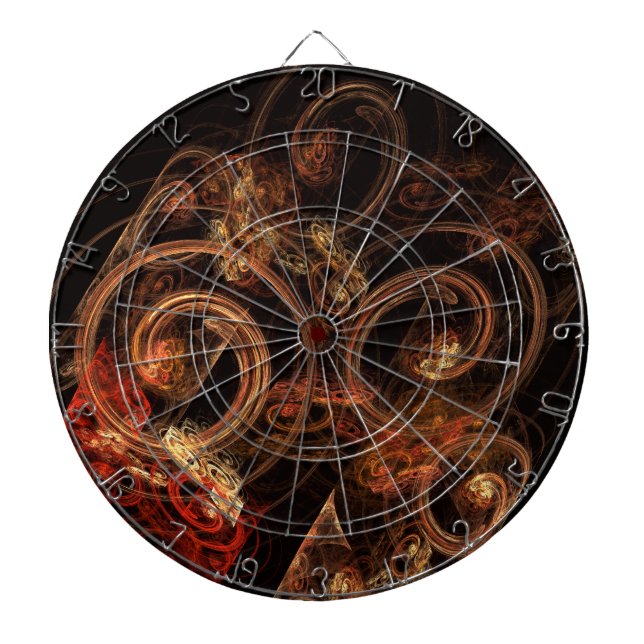 The Sound of Music Abstract Art Dartboard With Darts (Front)