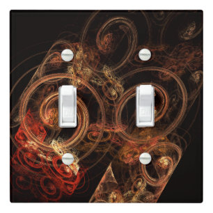 The Sound of Music Abstract Art Double Toggle Light Switch Cover