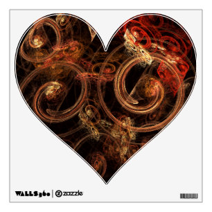 The Sound of Music Abstract Art Heart Wall Sticker