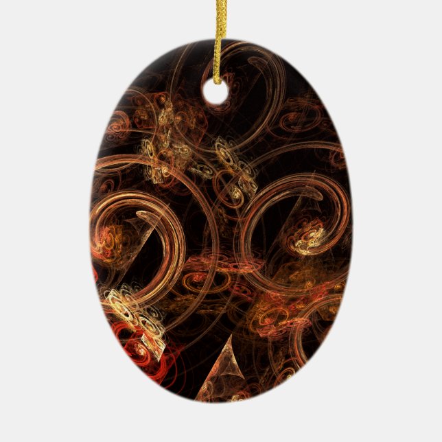 The Sound of Music Abstract Art Oval Ornament (Front)