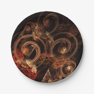 The Sound of Music Abstract Art Paper Plates
