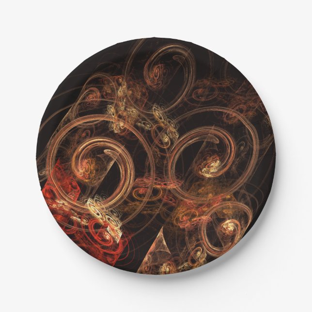 The Sound of Music Abstract Art Paper Plates (Front)