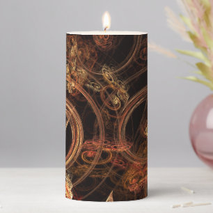 The Sound of Music Abstract Art Pillar Candle