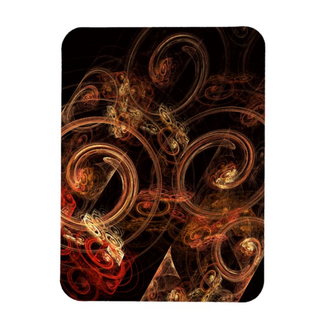 The Sound of Music Abstract Art Premium Magnet (Vertical)