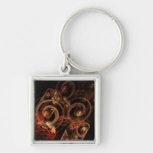 The Sound of Music Abstract Art Small Keychain