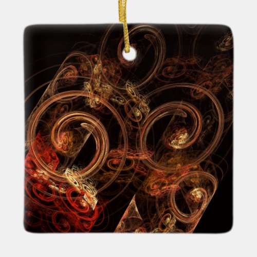 The Sound of Music Abstract Art Square Ornament