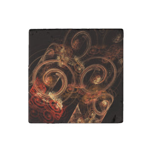 The Sound of Music Abstract Art Stone Magnet