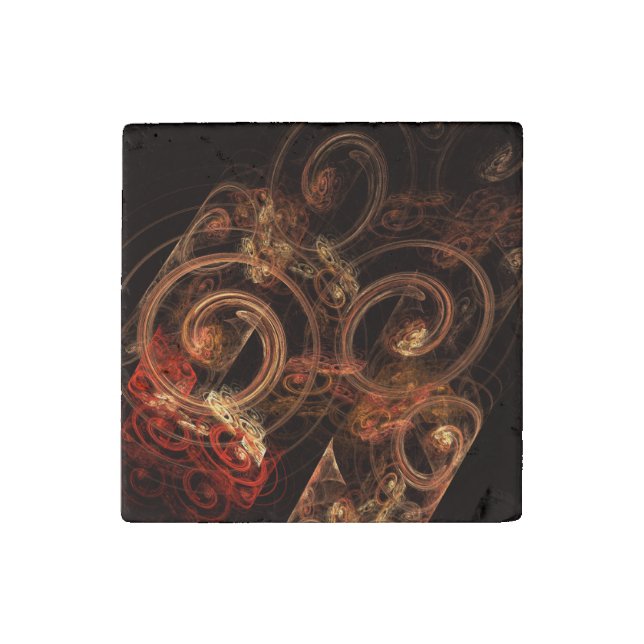 The Sound of Music Abstract Art Stone Magnet (Front)