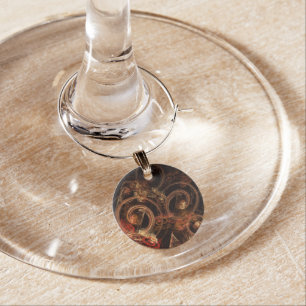 The Sound of Music Abstract Art Wine Charm