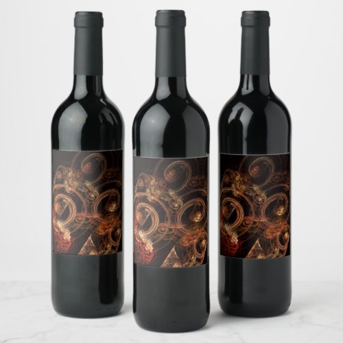The Sound of Music Abstract Art Wine Label